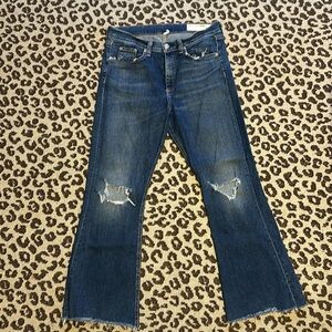Rag & Bone 10 inch crop flare jeans Sz 30
